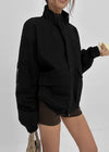 (UNISEX) Mellow Washed Two-Way High-Neck Jumper