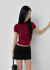 [MADE] Chav Button Short Sleeve Knit