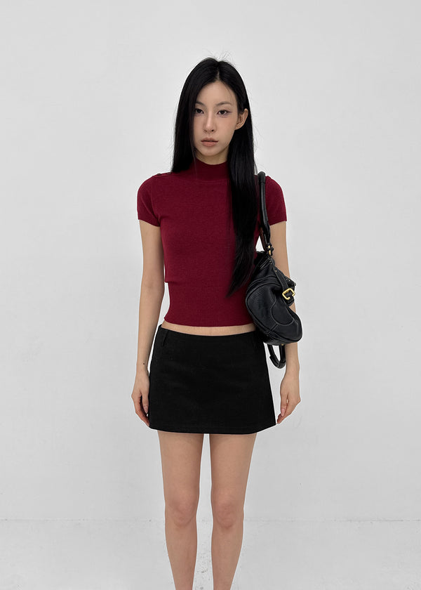 [MADE] Chav Button Short Sleeve Knit