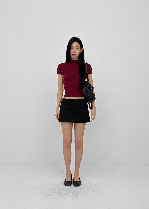 [MADE] Chav Button Short Sleeve Knit