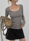 Gerudo Stripe U-neck Long Sleeve T-shirt