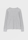 [MADE] The Nell Waffle Henley Neck Long Sleeve Tee