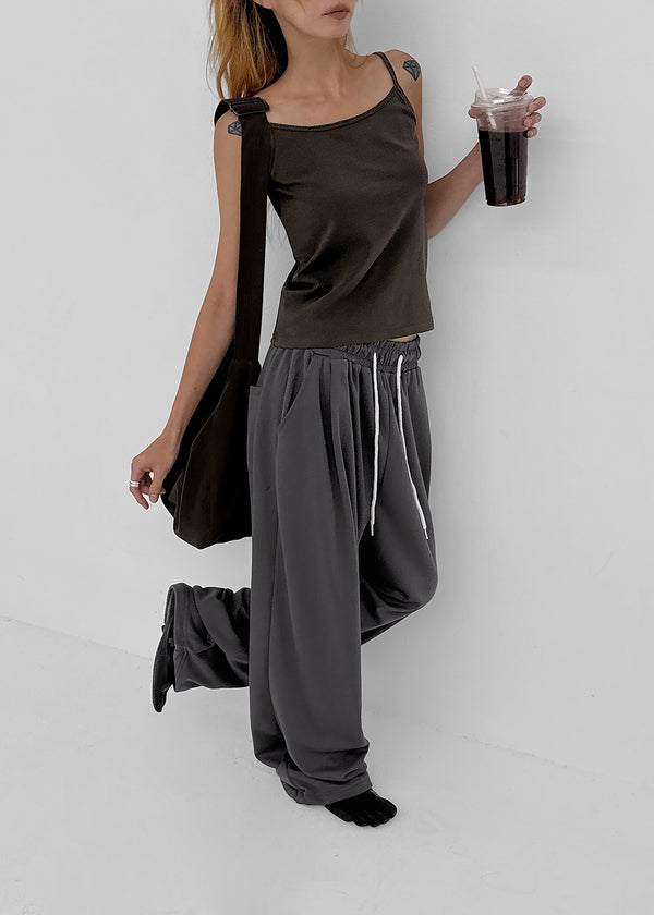 (UNISEX) Xenon Wide Elastic String Pants