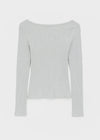 [MADE] Liav Knit-like V-neck Long Sleeve Tee