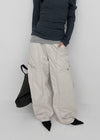 Bantis buckle wide cotton pants