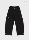 Bantis buckle wide cotton pants