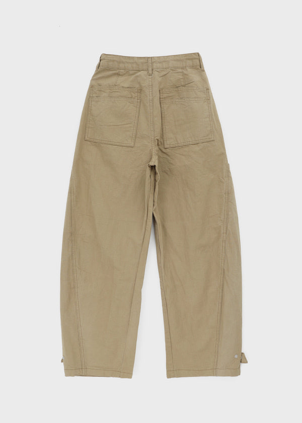 Bantis buckle wide cotton pants