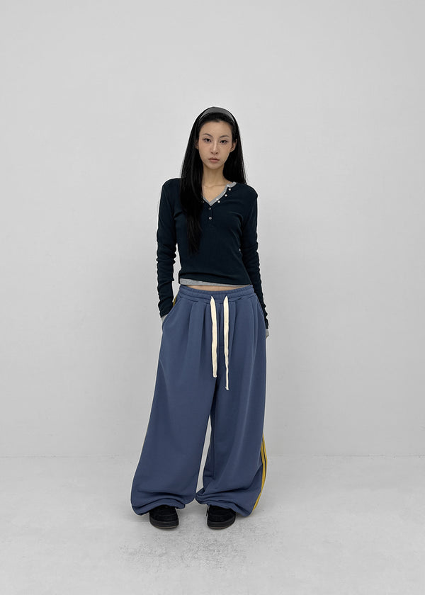 (UNISEX) Derby Track Elastic Pants