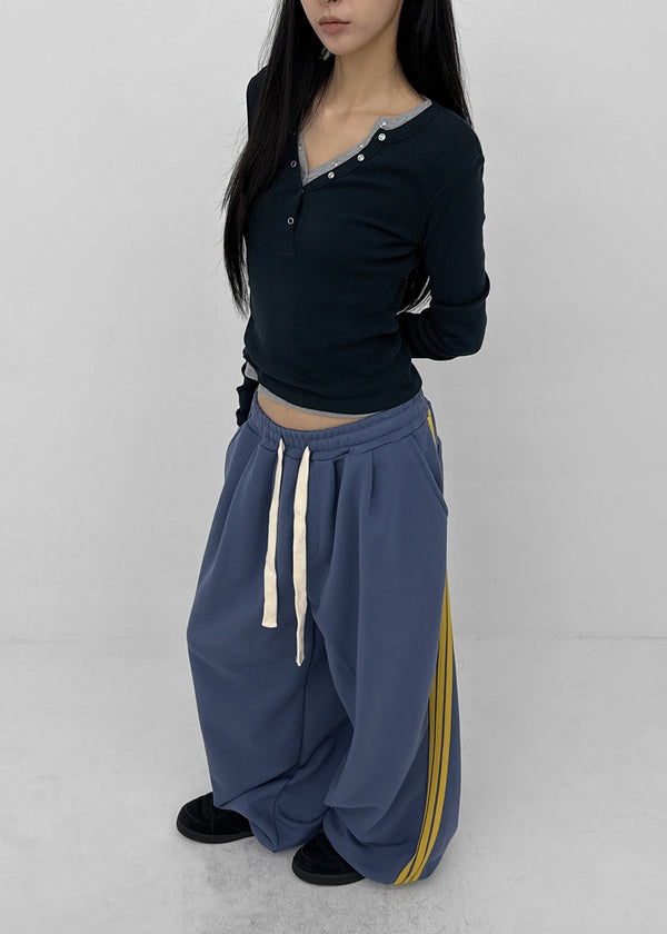 (UNISEX) Derby Track Elastic Pants