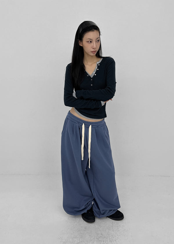 (UNISEX) Derby Track Elastic Pants
