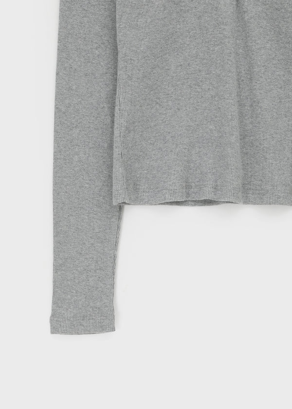 Tenkeylit V-neck Button Long Sleeve T-shirt