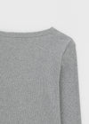 Tenkeylit V-neck Button Long Sleeve T-shirt