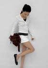 Milko Two-Way Leather Shoulder Bag