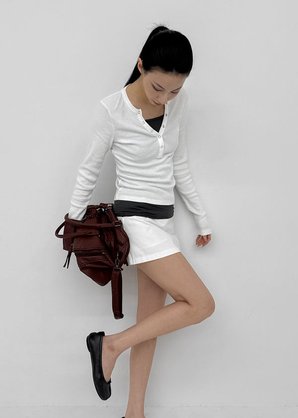 Milko Two-Way Leather Shoulder Bag