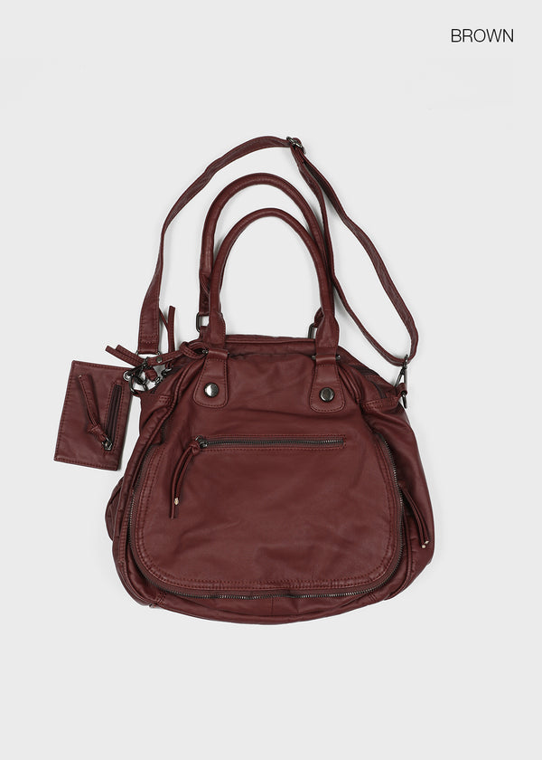 Milko Two-Way Leather Shoulder Bag