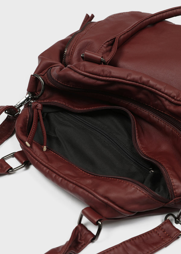 Milko Two-Way Leather Shoulder Bag