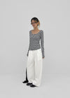 Gerudo Stripe U-neck Long Sleeve T-shirt