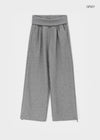 Voke Folding Wide Elastic Pants
