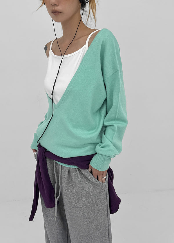 [MADE] Koziel Cashmere Deep V-Neck Knit
