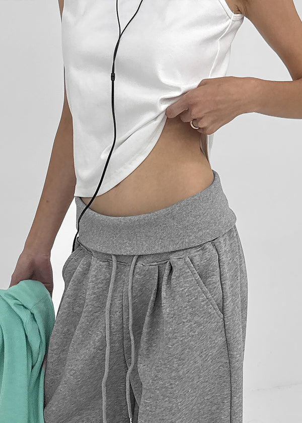 Voke Folding Wide Elastic Pants