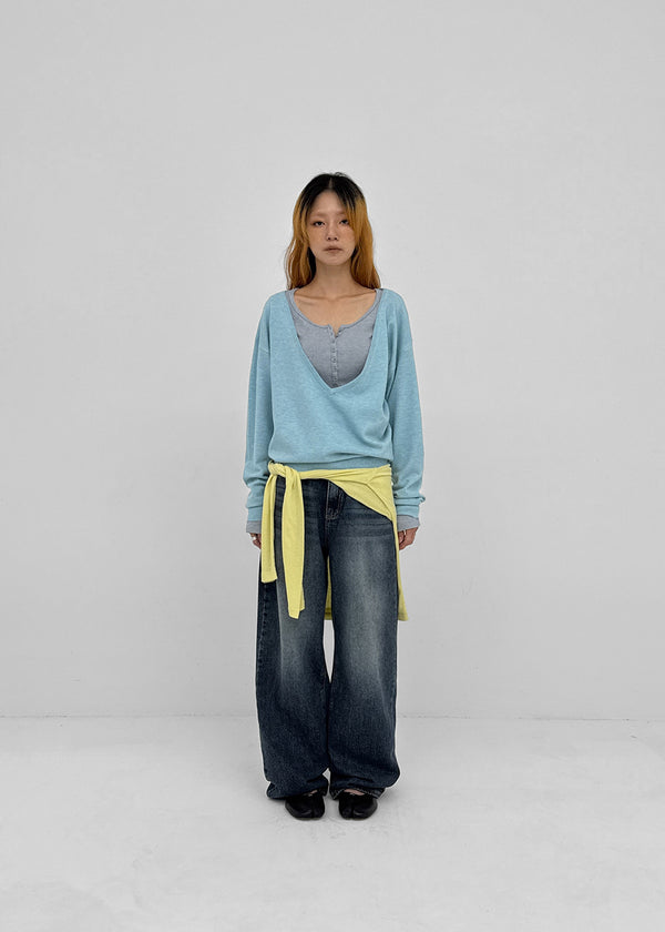 [MADE] Koziel Cashmere Deep V-Neck Knit