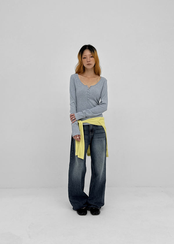 Furtive wide denim pants