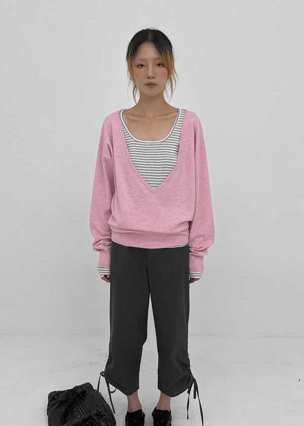 [MADE] Koziel Cashmere Deep V-Neck Knit