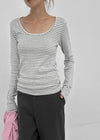 Gerudo Stripe U-neck Long Sleeve T-shirt