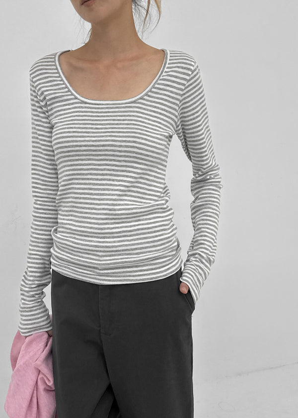 Gerudo Stripe U-neck Long Sleeve T-shirt