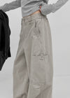 Pervent Cotton Wide Cargo Pants