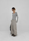 Pervent Cotton Wide Cargo Pants