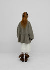Blanket washed field half jacket