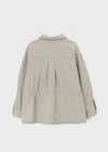 Blanket washed field half jacket