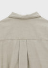 Blanket washed field half jacket