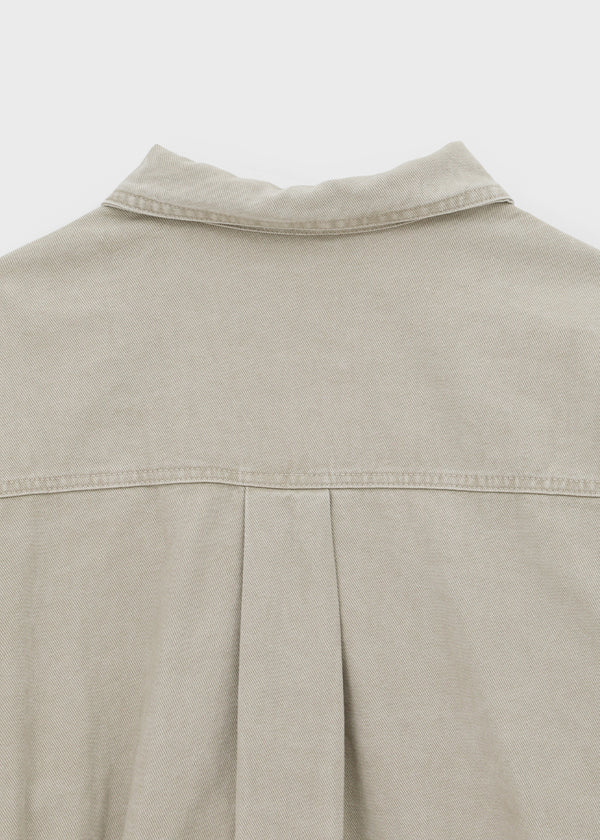 Blanket washed field half jacket
