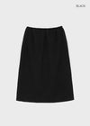 Nemesi banding jacquard midi skirt