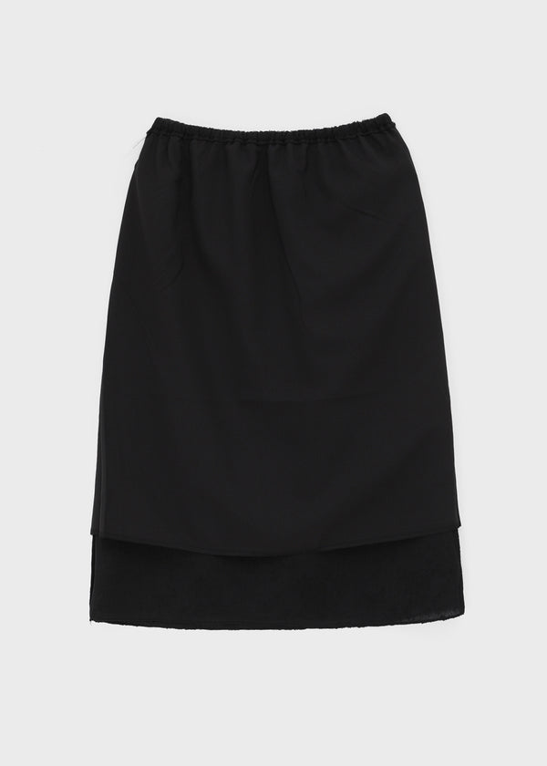 Nemesi banding jacquard midi skirt
