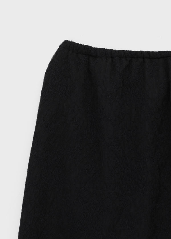 Nemesi banding jacquard midi skirt