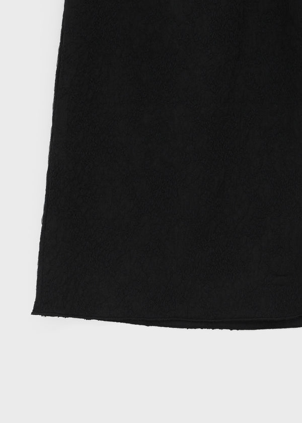 Nemesi banding jacquard midi skirt