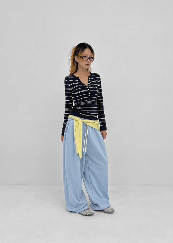 (UNISEX) Xenon Wide Elastic String Pants