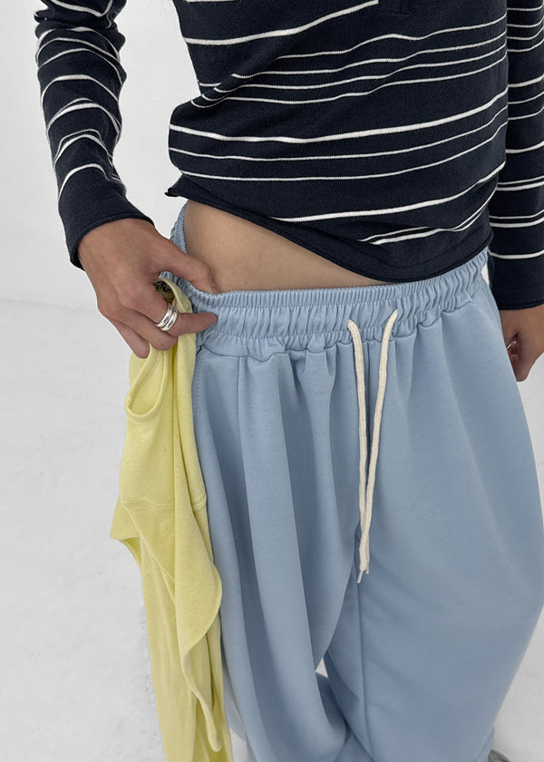 (UNISEX) Xenon Wide Elastic String Pants