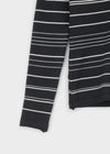 Risel striped button knit