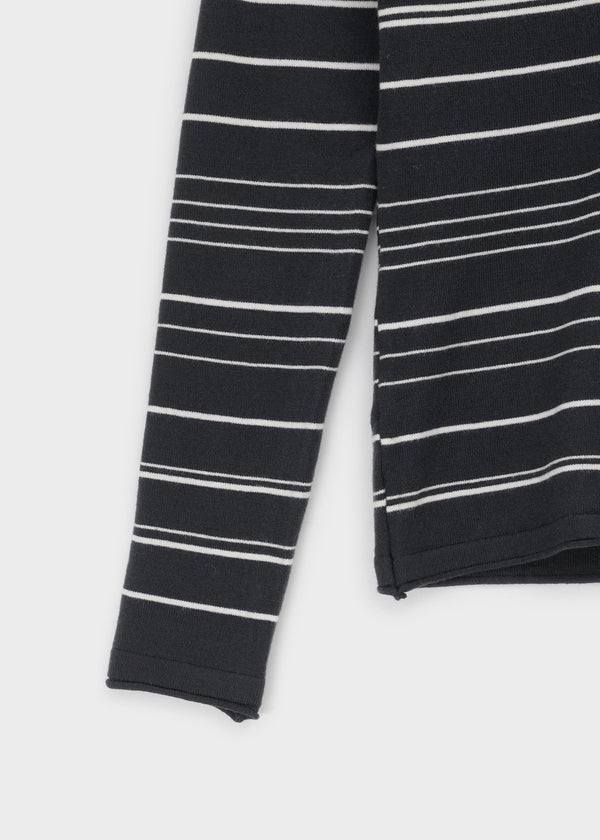 Risel striped button knit