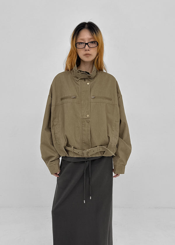 Equinox High-Neck Washed Cotton Jumper