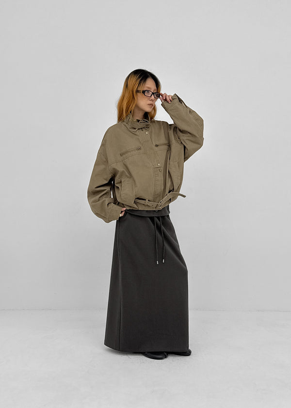 Equinox High-Neck Washed Cotton Jumper