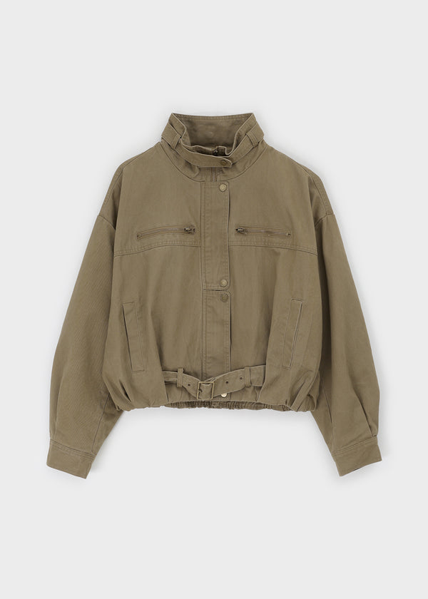 Equinox High-Neck Washed Cotton Jumper