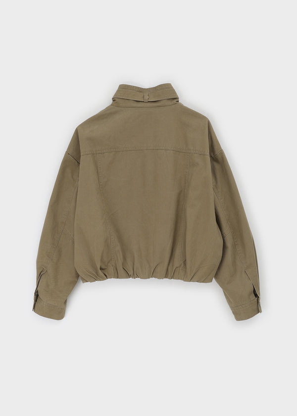 Equinox High-Neck Washed Cotton Jumper
