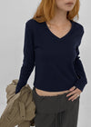 Relucton V-neck long-sleeve tee