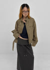 Relucton V-neck long-sleeve tee