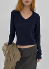 Relucton V-neck long-sleeve tee